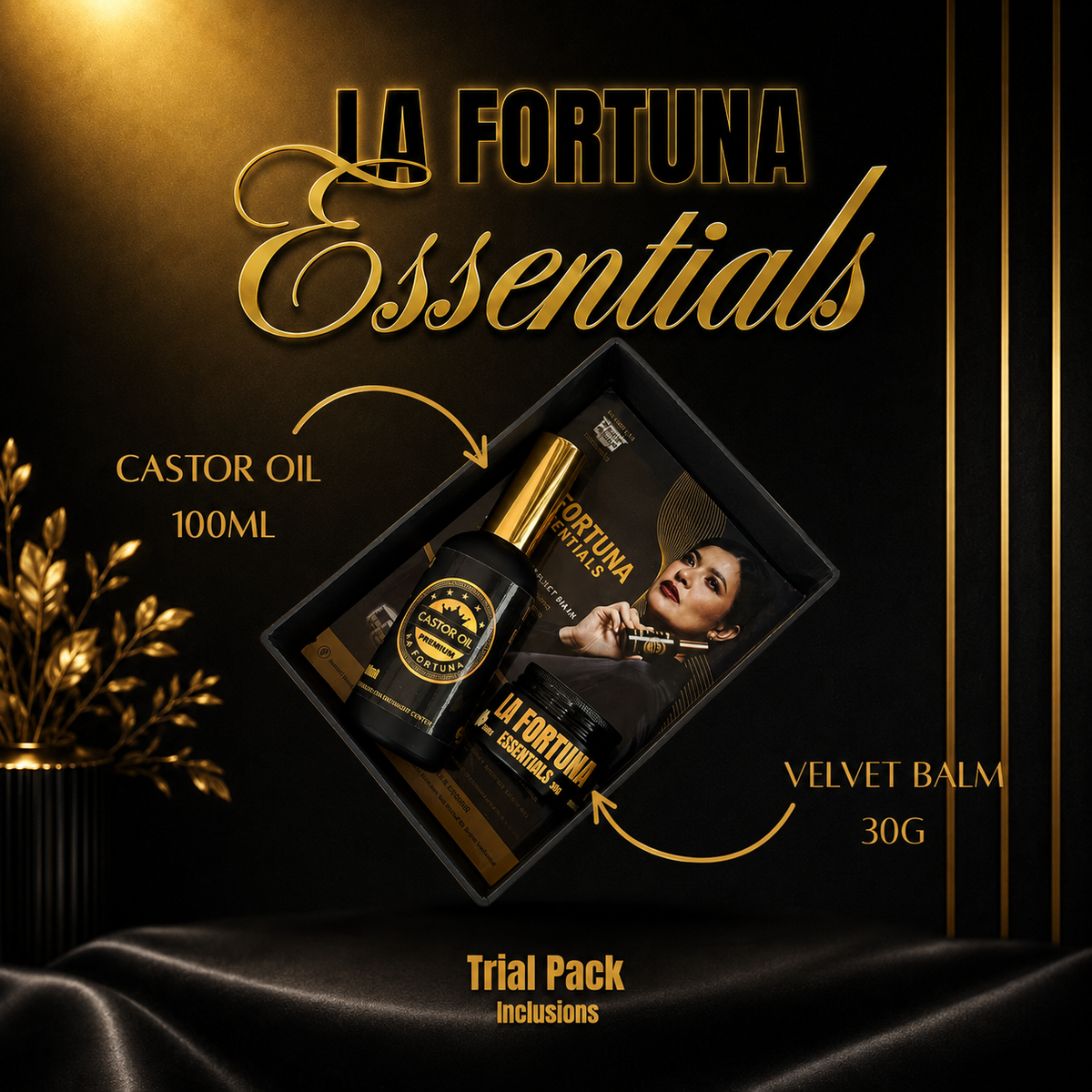 Trial Pack (Castor Oil 100ml & Velvet Balm 30g)